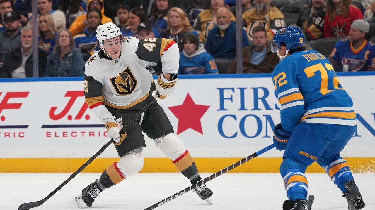Bowman scores his first NHL goal, sparks Golden Knights to 4-1 win over Blues