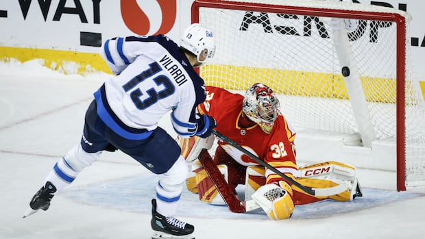 Winnipeg Jets' Vilardi scores winner during shootout against Calgary Flames
