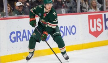 Wild tab young F Danila Yurov for top line vs. Hurricanes