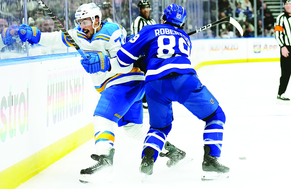 Leafs get past Blues in overtime