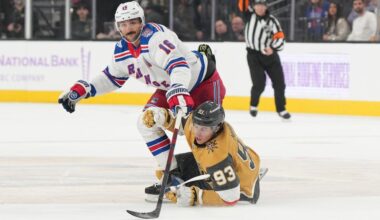 Rangers' late rally falls short in Vegas, 6-game road winning streak ends