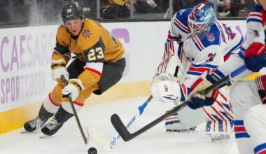 Golden Knights hand Rangers rare road defeat