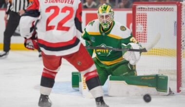Jesper Wallstedt stands tall as Wild edge Canes in shootout