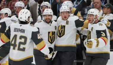 Jack Eichel’s 3 points lead Golden Knights past Mammoth