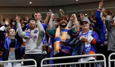 Islanders' Anders Lee and Bo Horvat want UBS Arena 'rocking' with fans this weekend