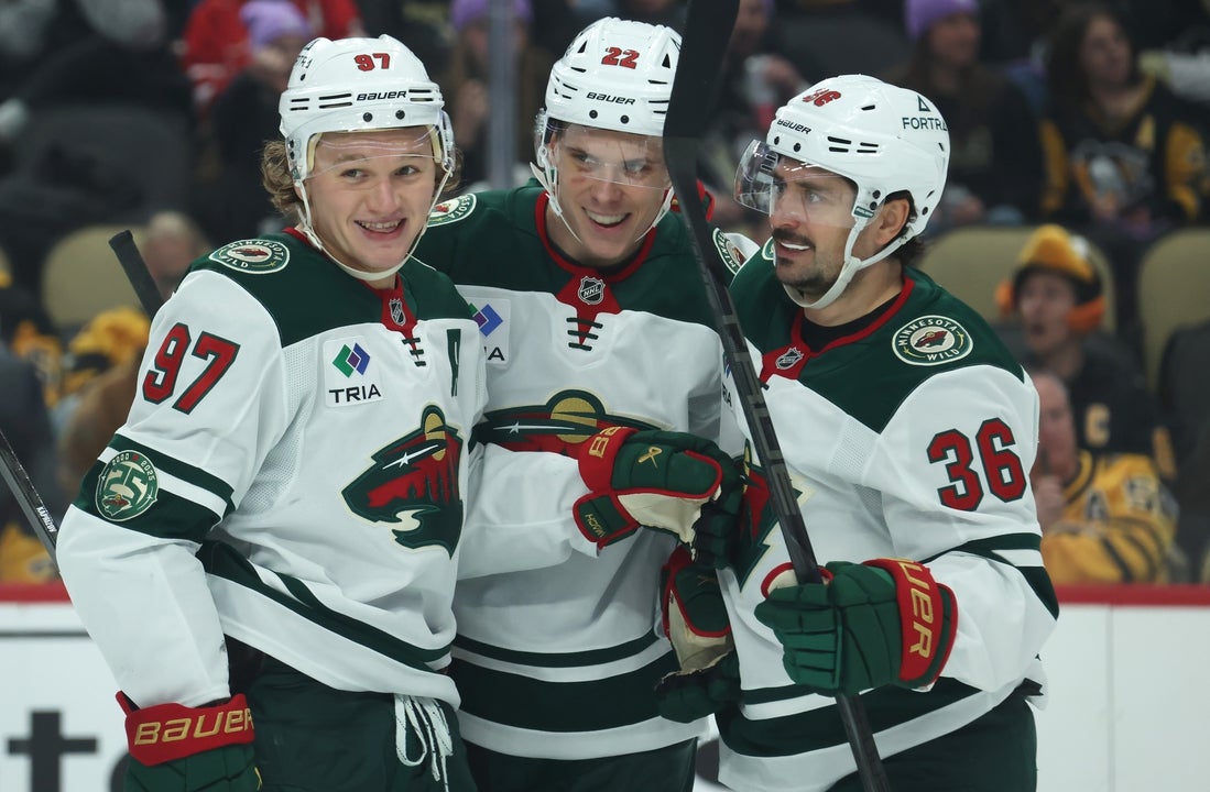 Matt Boldy scores twice as Wild dominate Penguins