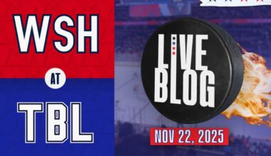 Live updates: Washington Capitals vs Tampa Bay Lightning at Capital One Arena on Hockey Fights Cancer night