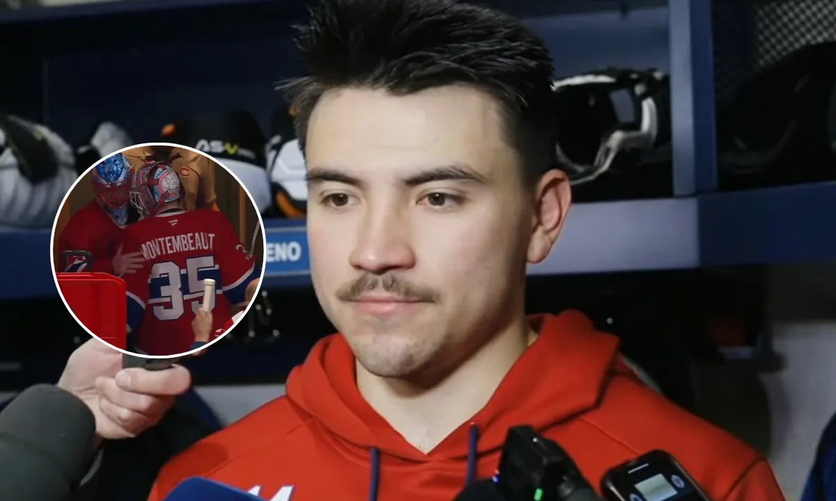 Nick Suzuki sends a clear message to Montembeault and Dobes after last night's 8-4 loss to the Capit