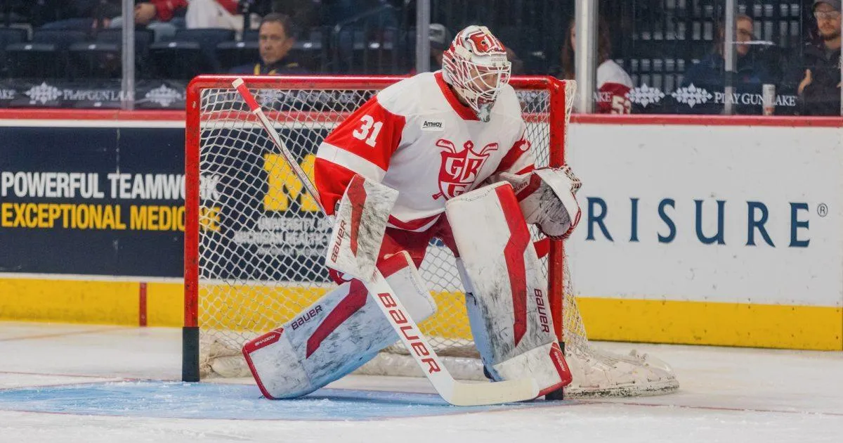 Red Wings assign goaltender to ECHL's Toledo Walleye from Grand Rapids