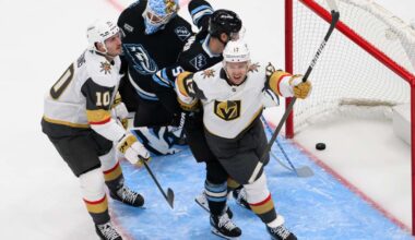 Eichel scores twice as Golden Knights beat Mammoth 4-1