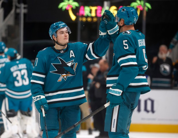 against xx in the third period at the SAP Center...