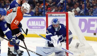 Andrei Vasilevskiy claims 41st shutout as Lightning blank Flyers