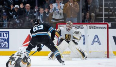 Cooley scores 4 straight goals in 5-point night in Mammoth's 5-1 win over Golden Knights