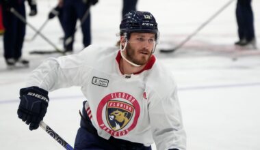 Panthers' Matthew Tkachuk skating again; return date still TBD