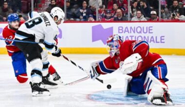 Utah Mammoth vs. Canadiens Nick Schmaltz...