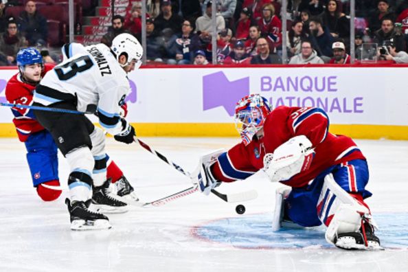 Utah Mammoth vs. Canadiens Nick Schmaltz...