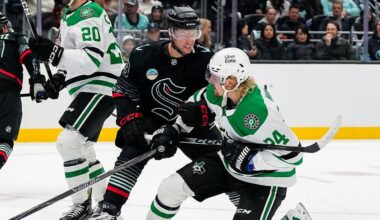Kraken go 0-for-5 on power play in 3-2 loss to Stars
