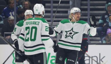 Kolyachonok breaks late tie with 1st goal of season, Stars beat Kraken 3-2