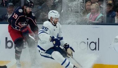 Nylander sets OT goals record as Maple Leafs beat Blue Jackets 2-1