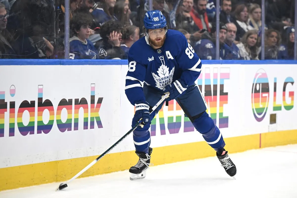 Maple Leafs get a blue line boost while William Nylander takes a maintenance day