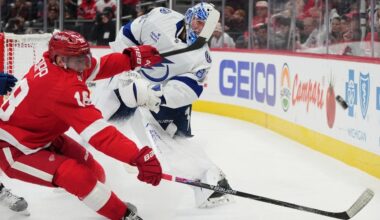 Gourde's unassisted goals power Lightning past Red Wings 6-3 for sixth straight victory