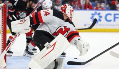 Jake Allen records 42-save shutout as Devils blank Sabres