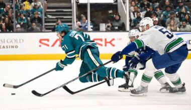 Adam Gaudette helps Sharks sink Canucks