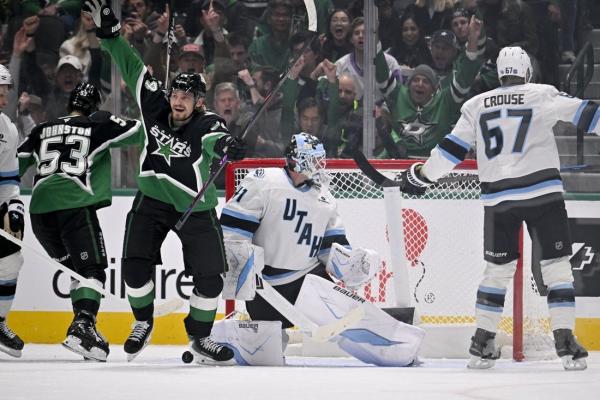 Wyatt Johnston’s power-play goal guides Stars past Mammoth