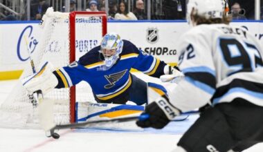 Blues’ Joel Hofer shuts out Mammoth in defensive battle