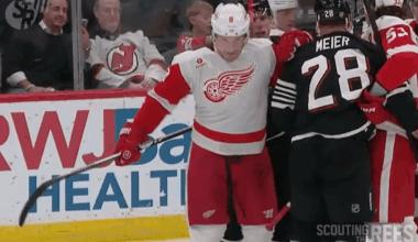 Wings’ Chiarot Fined $5000 for Butt-Ending Devils’ Nemec