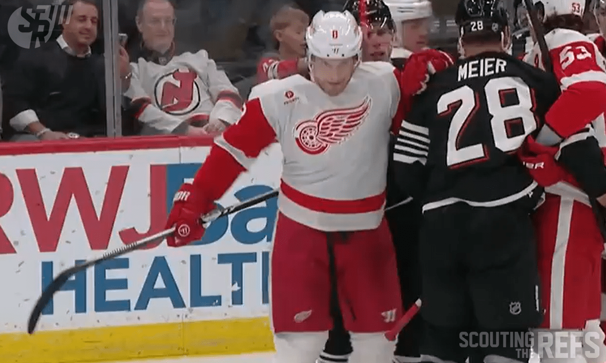 Wings’ Chiarot Fined $5000 for Butt-Ending Devils’ Nemec