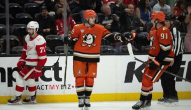 Troy Terry scores twice as Ducks beat Red Wings 5-2