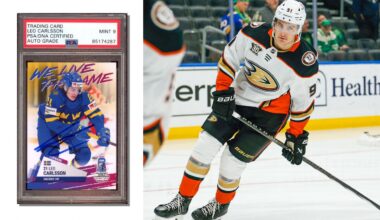 Anaheim Ducks’ Driving Force Leo Carlsson Has Rookie Card Values Surge
