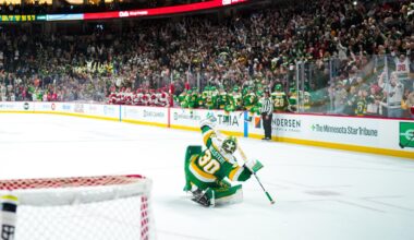 Jesper Wallstedt's Viral Photo from 42 Saves as Wild Win Shootout to Extend Streak
