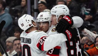 Senators defeat Ducks, 3-2, in Anaheim