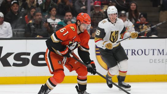 Cutter Gauthier served OT-winner, as Ducks again defend Pacific's top spot from Vegas