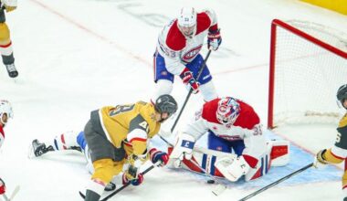No OT issues this time as Knights struggle in 4-1 loss to Canadiens