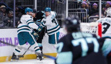 Jaden Schwartz (2 goals), Kraken take bite out of Sharks