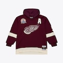 Detroit Red Wings Mitchell & Ness x Just Don Jersey Hoodie - Crimson