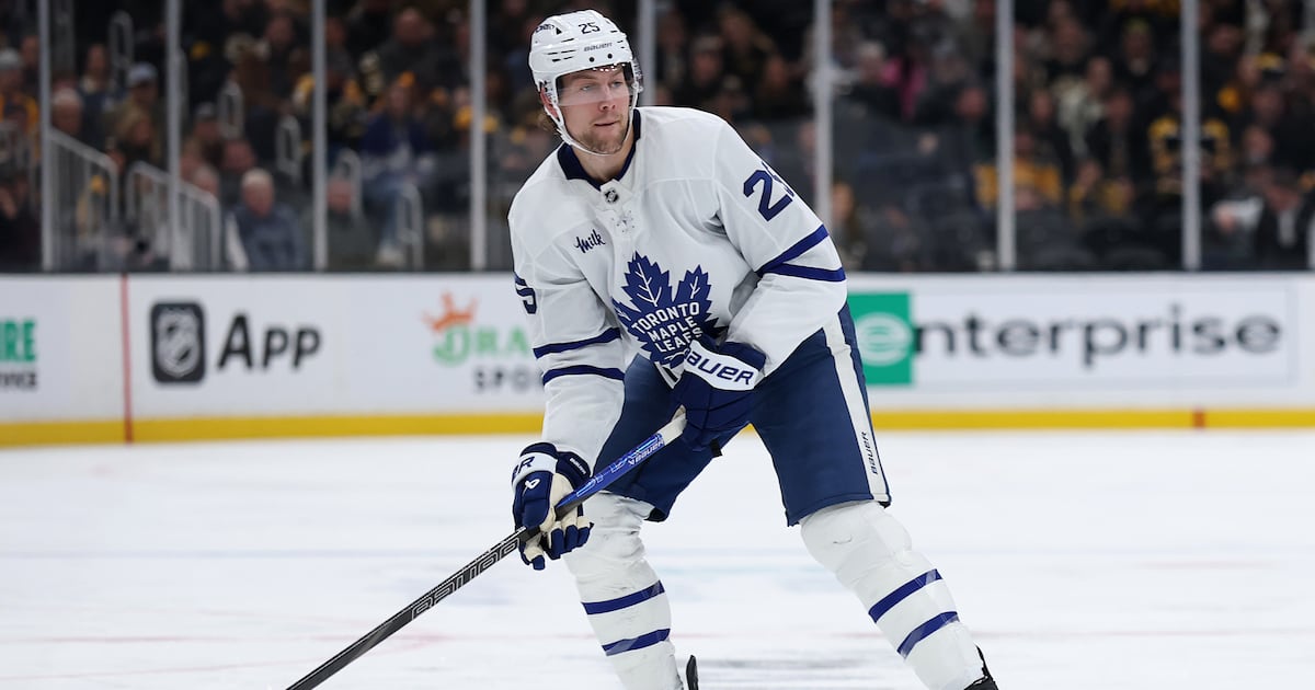 Toronto Maple Leaf’s Brandon Carlo out vs. Chicago Blackhawks, Joseph Woll starts.