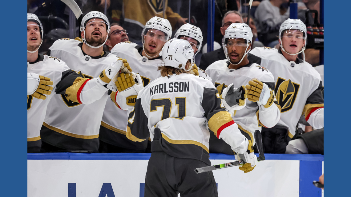 Golden Knights' William Karlsson injured in overtime loss to Ducks