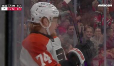 Tippett, Michkov each score twice to lead the Flyers past the Devils 5-3