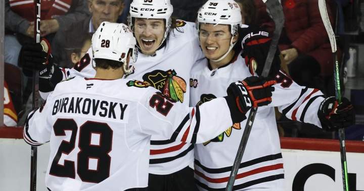 Blackhawks’ Connor Bedard puts on show in Calgary