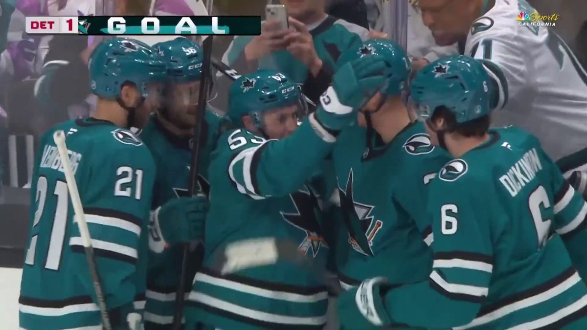 Jeff Skinner’s third-period goal ties Sharks-Red Wings game – NBC Sports Bay Area & California