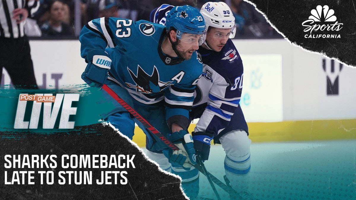 Sharks complete comeback, stun Jets with late winner at home – NBC Sports Bay Area & California