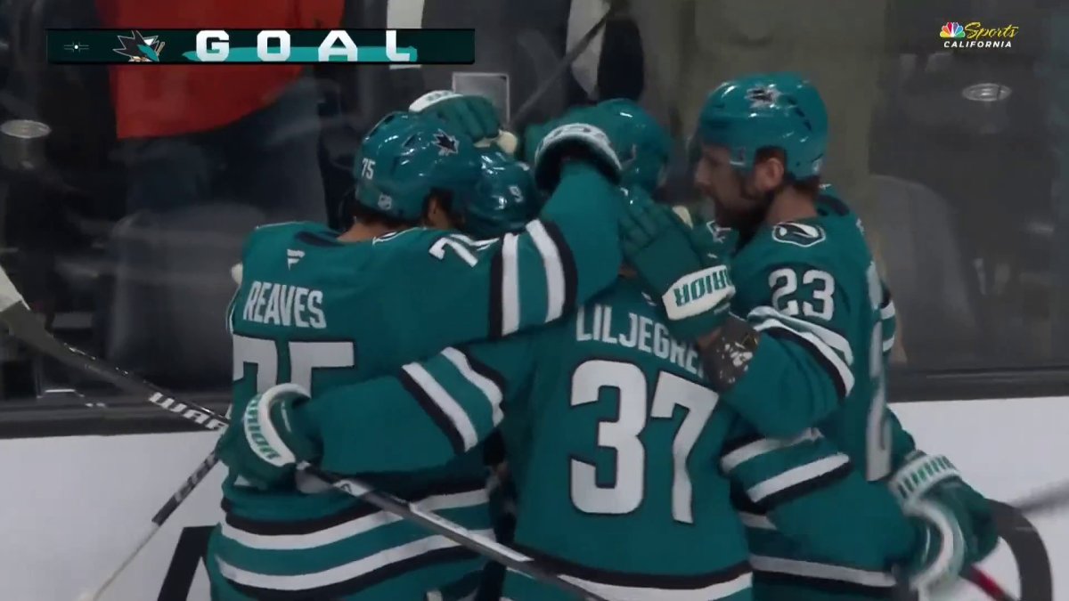 Adam Gaudette tips wild goal to pad Sharks’ lead vs. Panthers – NBC Sports Bay Area & California