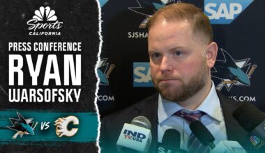 Ryan Warsofsky focused on next game after loss to Flames – NBC Sports Bay Area & California