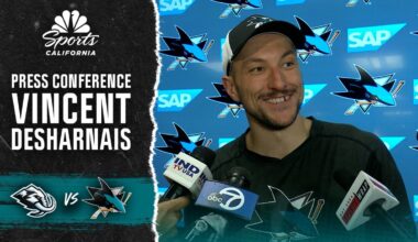 Vincent Desharnais discusses improvements to Sharks defense – NBC Sports Bay Area & California