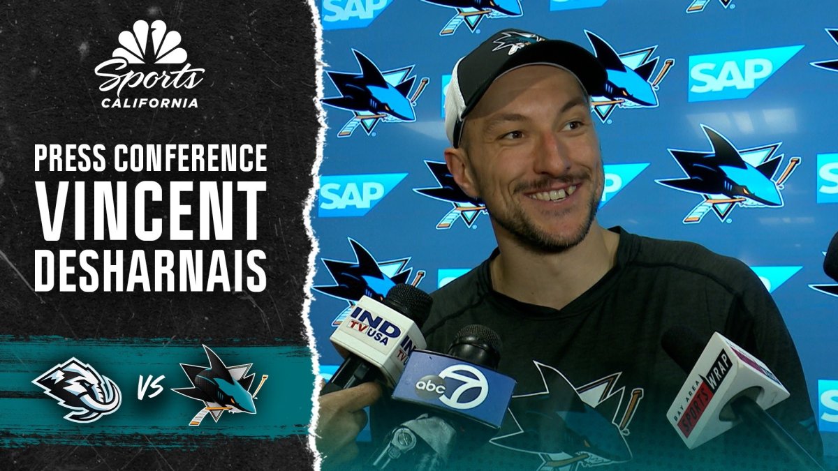 Vincent Desharnais discusses improvements to Sharks defense – NBC Sports Bay Area & California