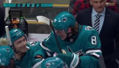 Adam Gaudette gives Sharks lead after review confirms goal – NBC Sports Bay Area & California